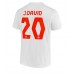Cheap Canada Jonathan David #20 Away Football Shirt World Cup 2022 Short Sleeve
